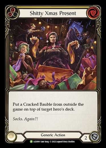 Image for Shitty Xmas Present - LGS099 (Flesh and Blood: Promo Cards) (LGS099) - Flesh and Blood TCG