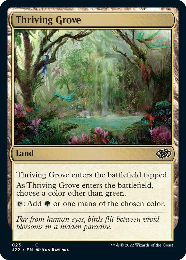 Image for Thriving Grove (Jumpstart 2022) (823) - Magic: The Gathering