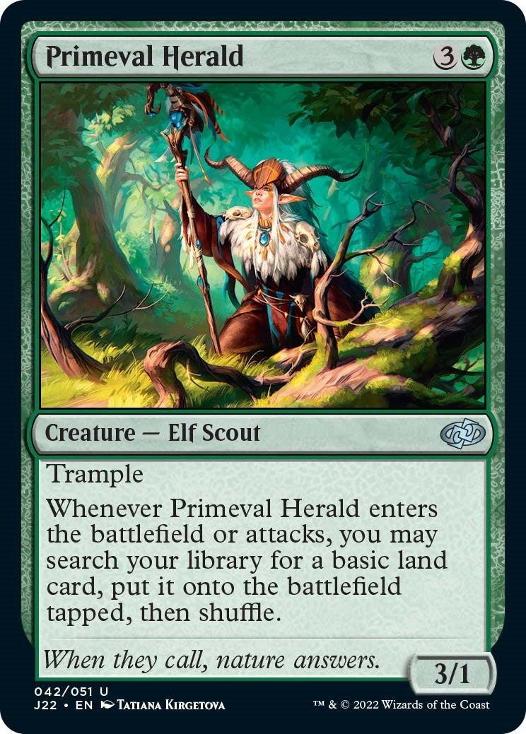 Image for Primeval Herald (Jumpstart 2022) (42) - Magic: The Gathering