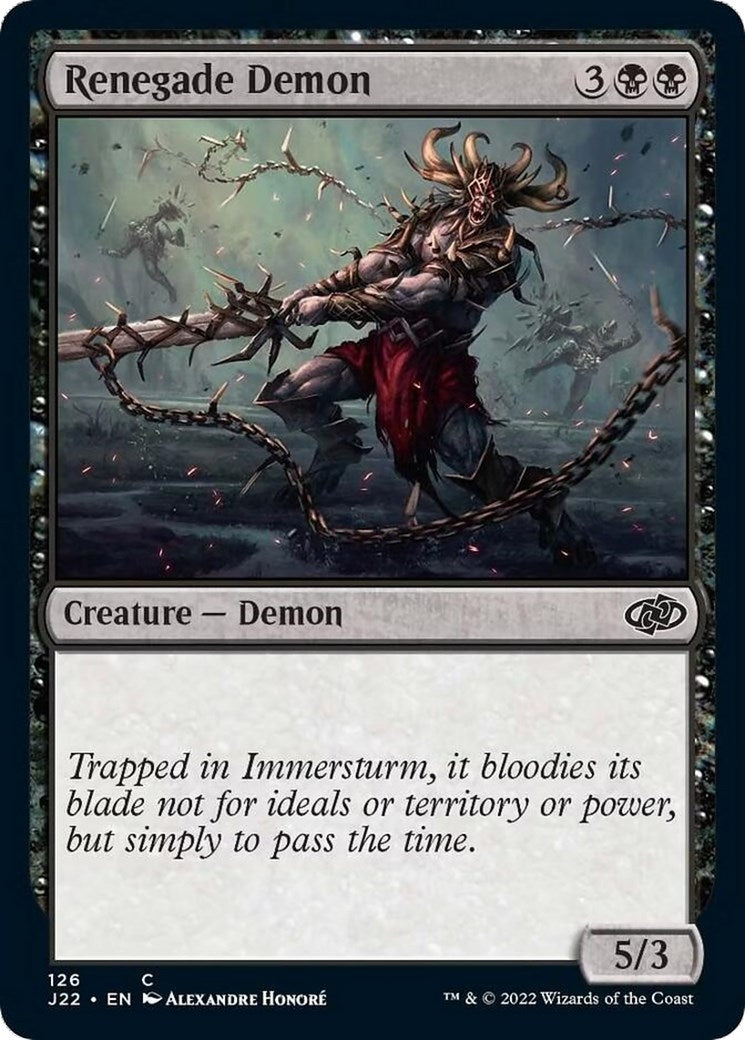 Image for Renegade Demon (Jumpstart 2022) (126) - Magic: The Gathering