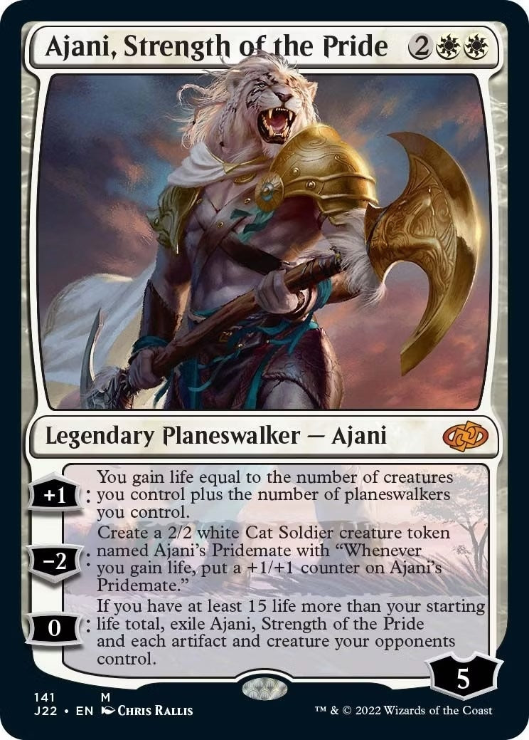 Image for Ajani, Strength of the Pride (Jumpstart 2022) (141) - Magic: The Gathering