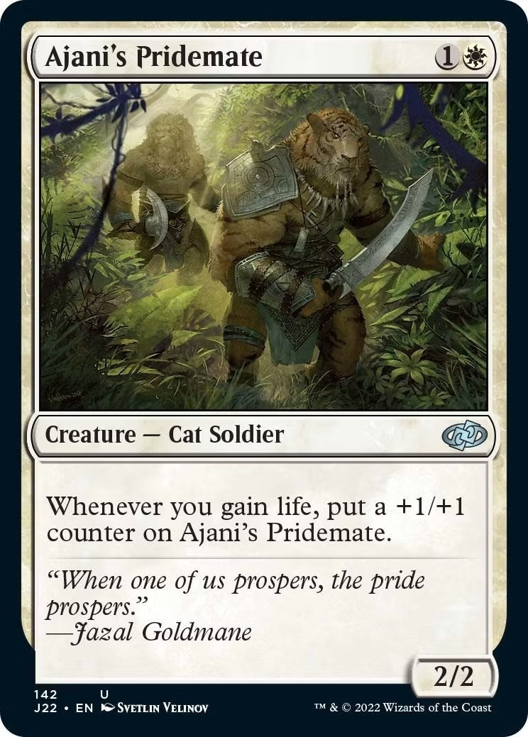 Image for Ajani's Pridemate (Jumpstart 2022) (142) - Magic: The Gathering