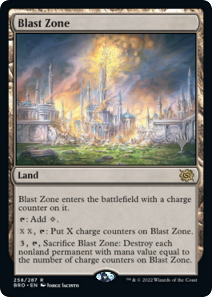 Image for Blast Zone (BRO) (Promo Pack: The Brothers' War) (258) - Magic: The Gathering