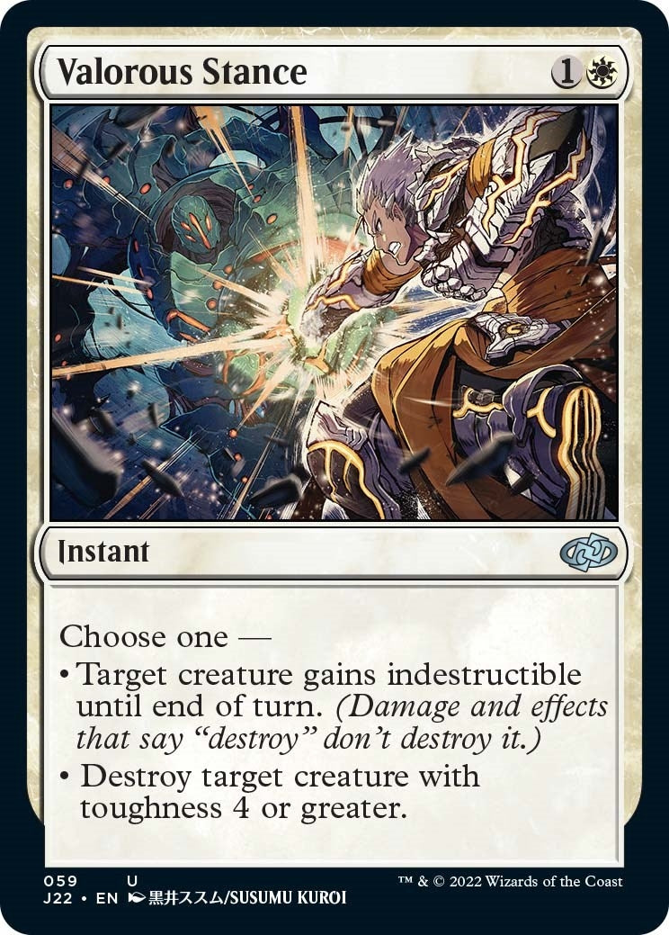 Image for Valorous Stance (59) (Jumpstart 2022) (59) - Magic: The Gathering