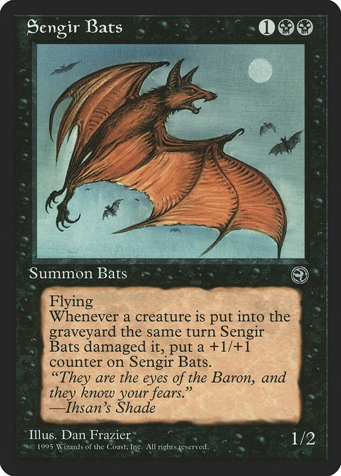 Image for Sengir Bats (Homelands) (57) - Magic: The Gathering