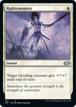 Image for Righteousness (Jumpstart 2022) (235) - Magic: The Gathering