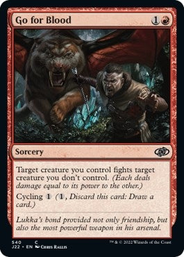 Image for Go for Blood (Jumpstart 2022) (540) - Magic: The Gathering