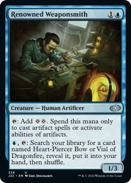 Image for Renowned Weaponsmith (Jumpstart 2022) (338) - Magic: The Gathering