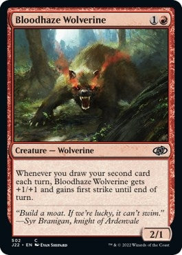 Image for Bloodhaze Wolverine (Jumpstart 2022) (502) - Magic: The Gathering