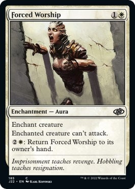 Image for Forced Worship (Jumpstart 2022) (185) - Magic: The Gathering