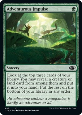 Image for Adventurous Impulse (Jumpstart 2022) (627) - Magic: The Gathering