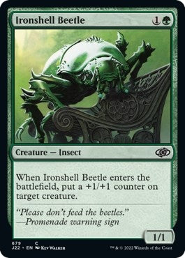 Image for Ironshell Beetle (Jumpstart 2022) (679) - Magic: The Gathering