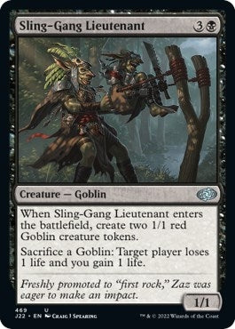 Image for Sling-Gang Lieutenant (Jumpstart 2022) (469) - Magic: The Gathering