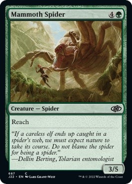 Image for Mammoth Spider (Jumpstart 2022) (687) - Magic: The Gathering