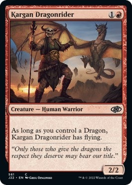 Image for Kargan Dragonrider (Jumpstart 2022) (561) - Magic: The Gathering