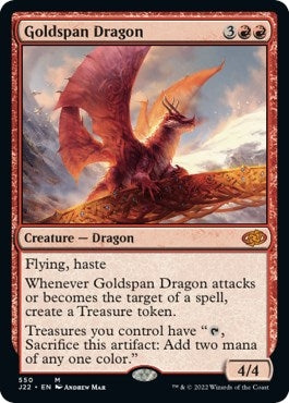 Image for Goldspan Dragon (Jumpstart 2022) (550) - Magic: The Gathering