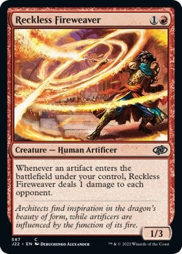 Image for Reckless Fireweaver (Jumpstart 2022) (587) - Magic: The Gathering