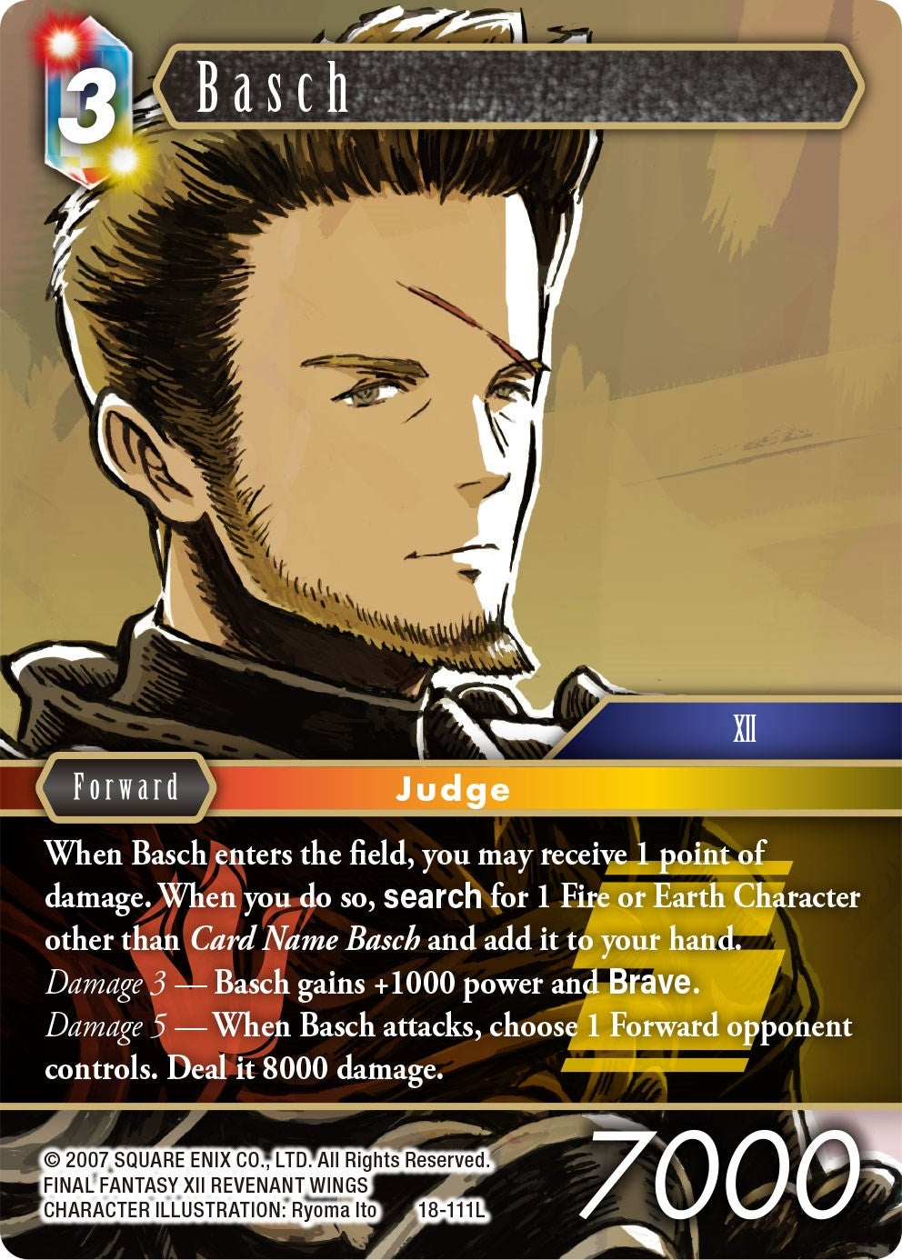 Image for Basch (Resurgence of Power) (18-111L) - Final Fantasy TCG