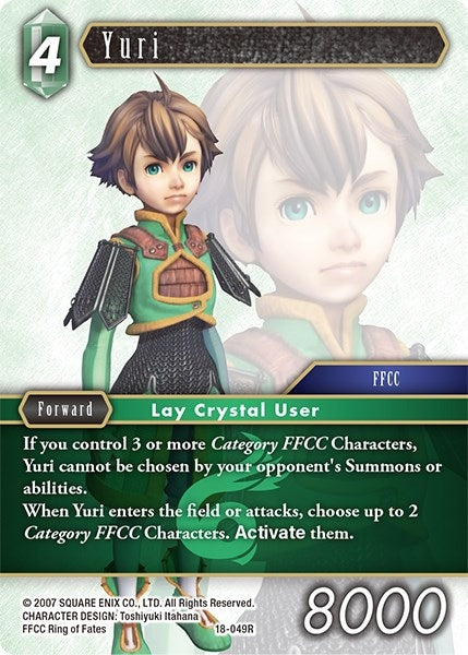Image for Yuri (Resurgence of Power) (18-049R) - Final Fantasy TCG