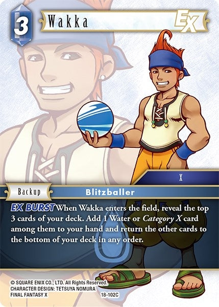 Image for Wakka EX (Resurgence of Power) (18-102C) - Final Fantasy TCG