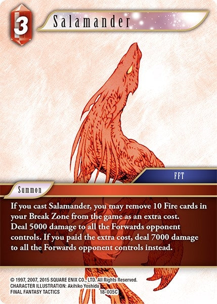 Image for Salamander (Resurgence of Power) (18-005C) - Final Fantasy TCG