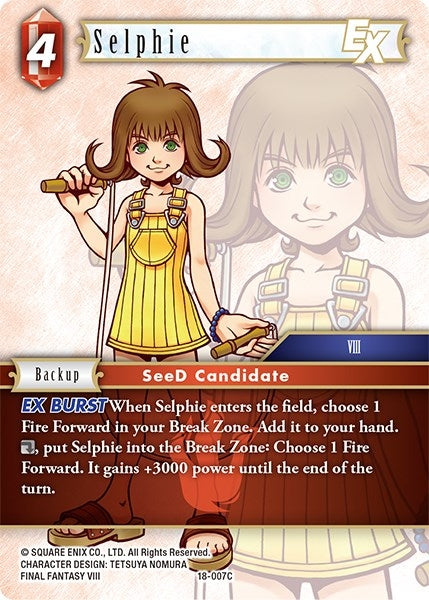 Image for Selphie EX (Resurgence of Power) (18-007C) - Final Fantasy TCG