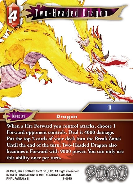 Image for Two-Headed Dragon (Resurgence of Power) (18-008H) - Final Fantasy TCG
