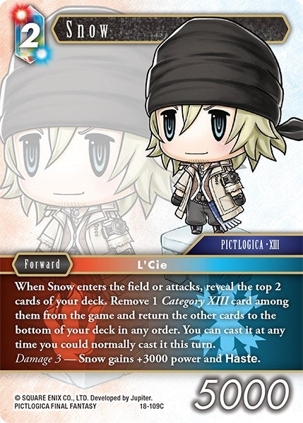 Image for Snow (Resurgence of Power) (18-109C) - Final Fantasy TCG