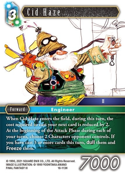 Image for Cid Haze (Resurgence of Power) (18-113H) - Final Fantasy TCG