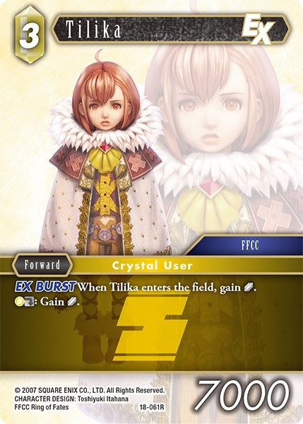 Image for Tilika EX (Resurgence of Power) (18-061R) - Final Fantasy TCG