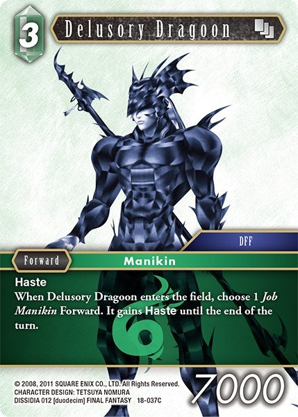 Image for Delusory Dragoon (Resurgence of Power) (18-037C) - Final Fantasy TCG