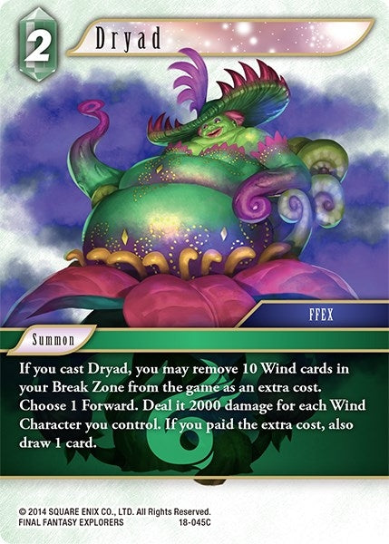 Image for Dryad (Resurgence of Power) (18-045C) - Final Fantasy TCG