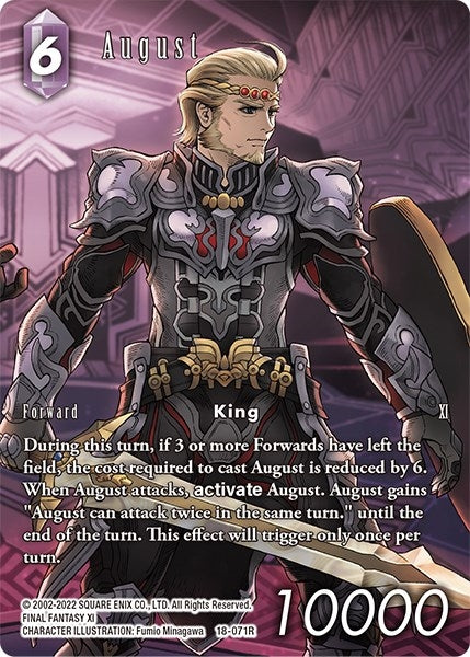 Image for August (Full Art) (Resurgence of Power) (18-071R) - Final Fantasy TCG