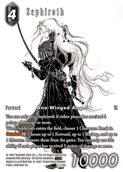 Image for Sephiroth (Full Art Reprint) (Resurgence of Power) (11-130L) - Final Fantasy TCG