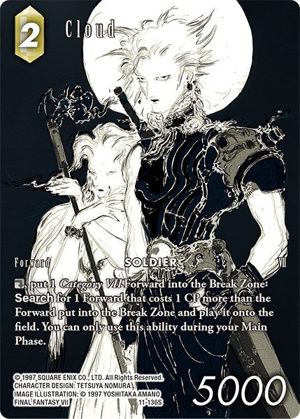 Image for Cloud (Full Art Reprint) (Resurgence of Power) (11-136S) - Final Fantasy TCG