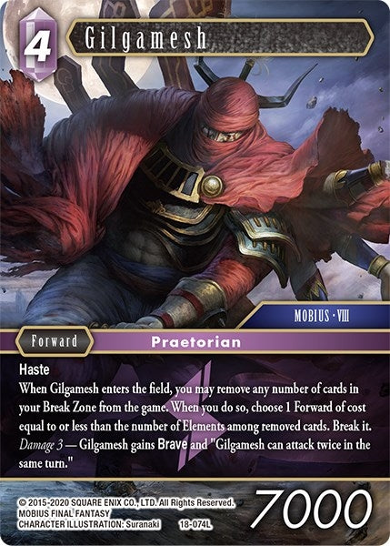 Image for Gilgamesh (Resurgence of Power) (18-074L) - Final Fantasy TCG