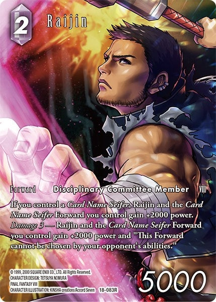 Image for Raijin (Full Art) (Resurgence of Power) (18-083R) - Final Fantasy TCG