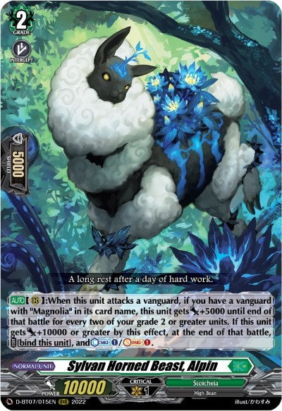 Image for Sylvan Horned Beast, Alpin (D-BT07: Raging Flames Against Emerald Storm) (D-BT07/015EN) - Cardfight Vanguard