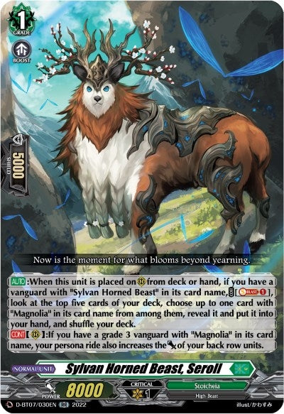Image for Sylvan Horned Beast, Seroll (D-BT07: Raging Flames Against Emerald Storm) (D-BT07/030EN) - Cardfight Vanguard