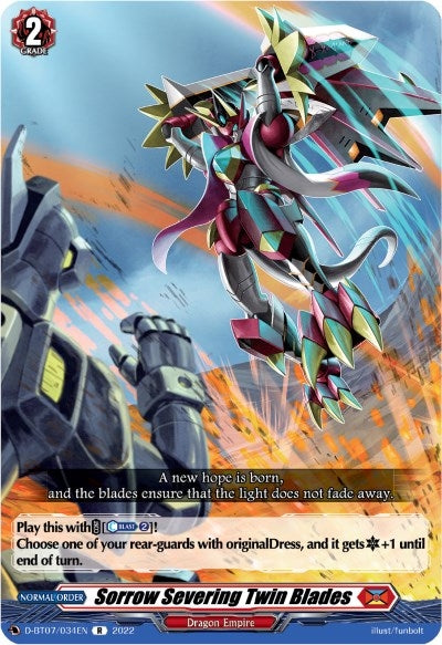 Image for Sorrow Severing Twin Blades (D-BT07: Raging Flames Against Emerald Storm) (D-BT07/034EN) - Cardfight Vanguard