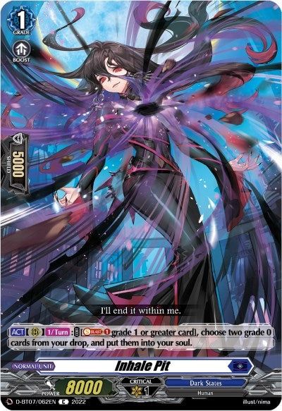 Image for Inhale Pit (D-BT07: Raging Flames Against Emerald Storm) (D-BT07/062EN) - Cardfight Vanguard