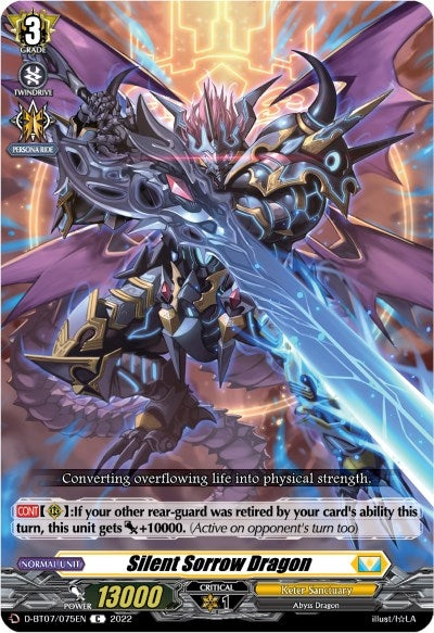 Image for Silent Sorrow Dragon (D-BT07: Raging Flames Against Emerald Storm) (D-BT07/075EN) - Cardfight Vanguard