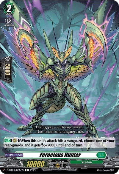 Image for Ferocious Hunter (D-BT07: Raging Flames Against Emerald Storm) (D-BT07/085EN) - Cardfight Vanguard