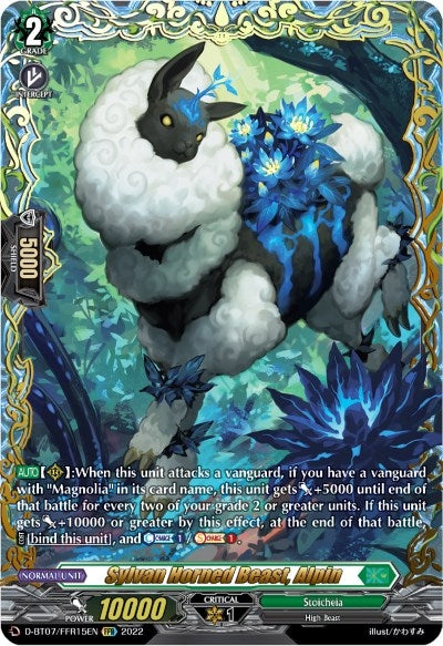 Image for Sylvan Horned Beast, Alpin (FFR) (D-BT07: Raging Flames Against Emerald Storm) (D-BT07/FFR15EN) - Cardfight Vanguard