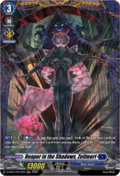 Image for Reaper in the Shadows, Zeilmort (FR) (D-BT07: Raging Flames Against Emerald Storm) (D-BT07/FR12EN) - Cardfight Vanguard