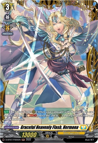 Image for Graceful Heavenly Flash, Hermona (FR) (D-BT07: Raging Flames Against Emerald Storm) (D-BT07/FR25EN) - Cardfight Vanguard