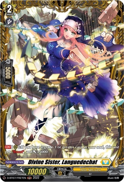 Image for Divine Sister, Languedechat (FR) (D-BT07: Raging Flames Against Emerald Storm) (D-BT07/FR27EN) - Cardfight Vanguard