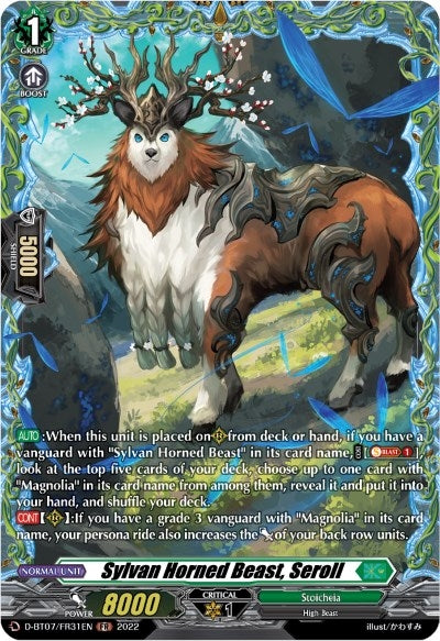 Image for Sylvan Horned Beast, Seroll (FR) (D-BT07: Raging Flames Against Emerald Storm) (D-BT07/FR31EN) - Cardfight Vanguard