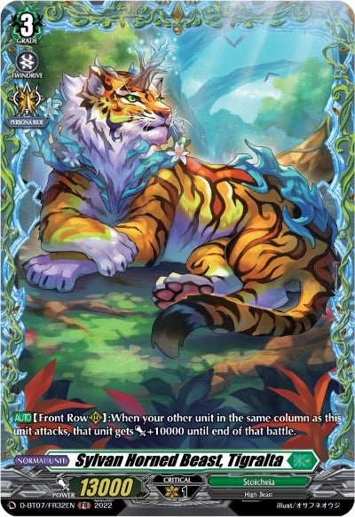 Image for Sylvan Horned Beast, Tigralta (FR) (D-BT07: Raging Flames Against Emerald Storm) (D-BT07/FR32EN) - Cardfight Vanguard