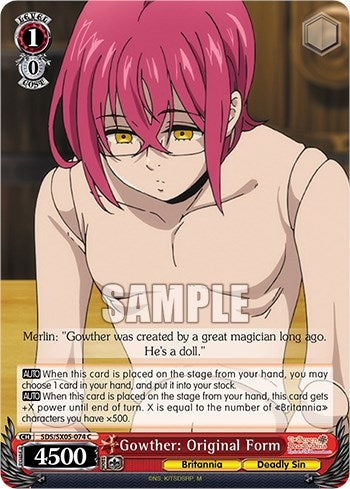 Image for Gowther: Original Form (The Seven Deadly Sins: Revival of The Commandments) (SDS/SX05-074 C) - Weiss Schwarz